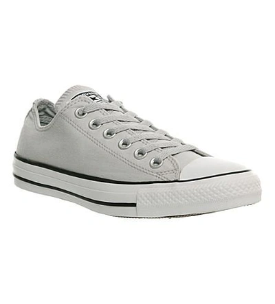 Shop Converse All Star Canvas Low-top Sneakers In Ash Grey Chambray