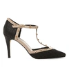 DUNE Cliopatra studded leather t-bar courts