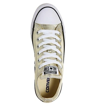 Shop Converse Chuck Taylor All-star Metallic Sneakers In Light Gold Metallic