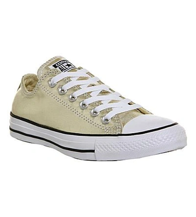 Shop Converse Chuck Taylor All-star Metallic Sneakers In Light Gold Metallic