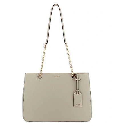 Dkny Bryant Park Saffiano Leather Tote In Blush Gey