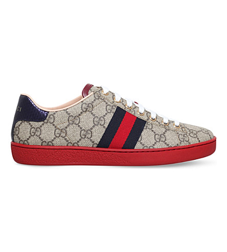 red gucci trainers