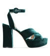 GIANVITO ROSSI Roxy velvet platform sandals
