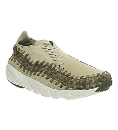 Shop Nike Air Footscape Suede Sneakers In Khaki Olive Sail