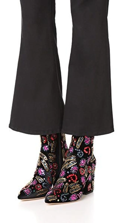 LOEFFLER RANDALL ISLA STRETCH POINTED TOE BOOTIES 