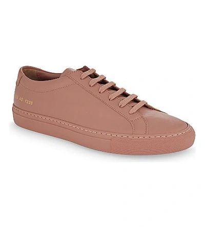 Shop Common Projects Achilles Low-top Leather Sneakers In Antique Rose
