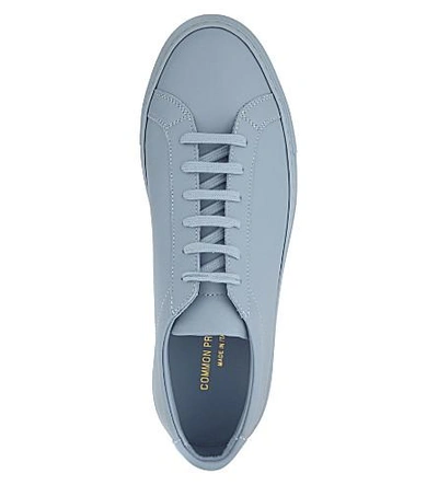 Shop Common Projects Original Achilles Leather Low-top Sneakers In Powder Blue