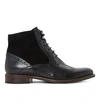 DUNE PHILOMENA LEATHER BROGUE ANKLE BOOTS
