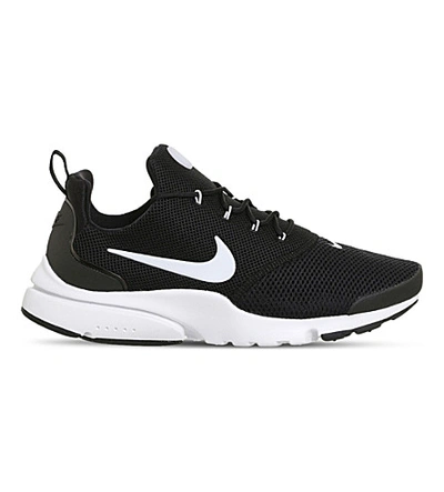 Nike Men's Presto Fly Running Sneakers From Finish Line In Black White