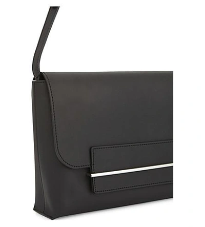Shop Pb 0110 Ab51 Large Smooth Leather Shoulder Bag In Black
