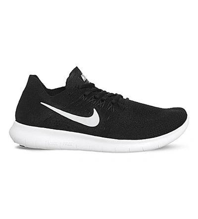 Shop Nike Free Run 2 Flyknit Trainers In Black White