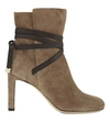 JIMMY CHOO Dalal 85 cashmere suede heeled ankle boots