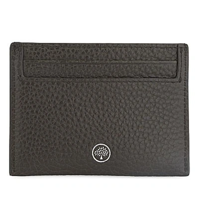Shop Mulberry Grained Leather Card Holder In Racing Green