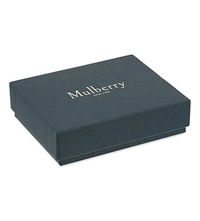 Shop Mulberry Grained Leather Card Holder In Racing Green
