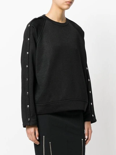Shop Alexander Wang T Studded Sweatshirt In Black