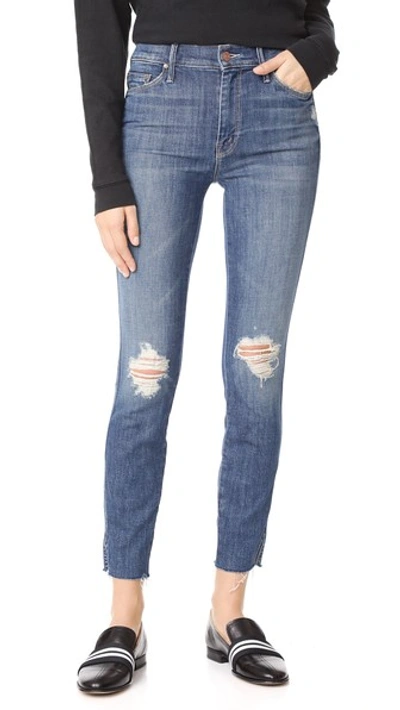 Shop Mother The Vamp Fray Skinny Jeans In Crazy Like A Fox
