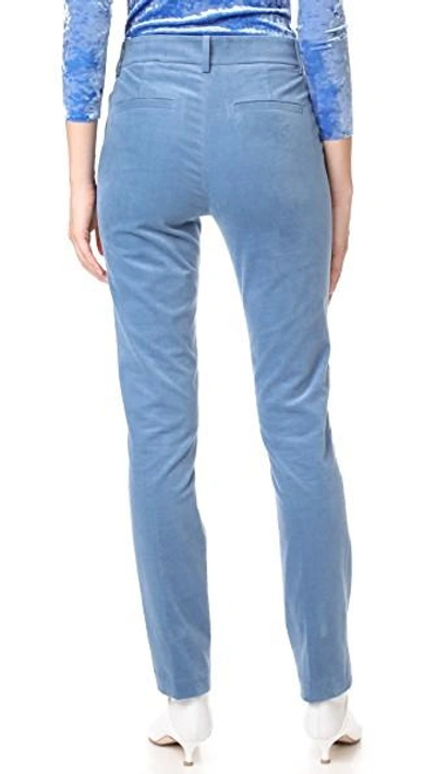 Shop Tibi Skinny Pants In Blue