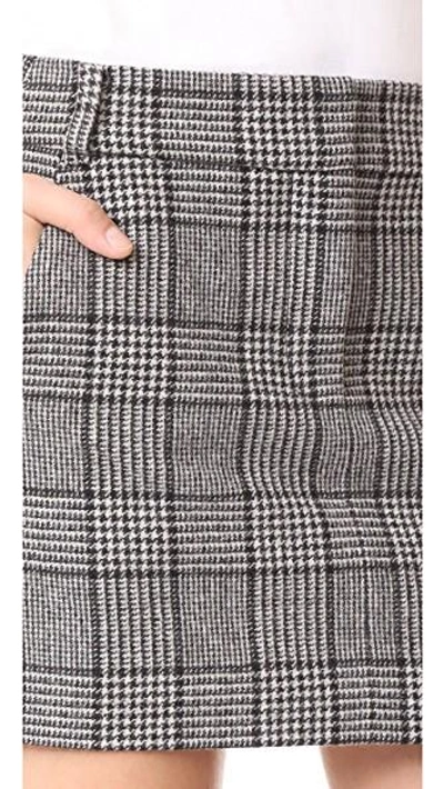 Shop Tibi Aldrige Tweed Mini Skirt In Black Multi