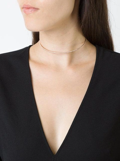 Shop Diane Kordas Full Diamond Choker In Metallic