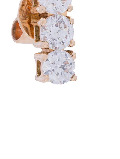 Anita Ko 18kt Rose Gold Triple Stud Diamond Earrings - Metallic In Metallic