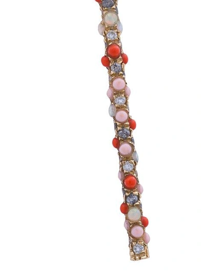 Shop Carolina Bucci Studded Magic Wand Necklace - Metallic