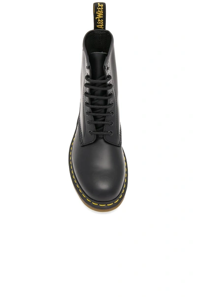 Dr. Martens 1460 Combat Boots In Black Leather In Black