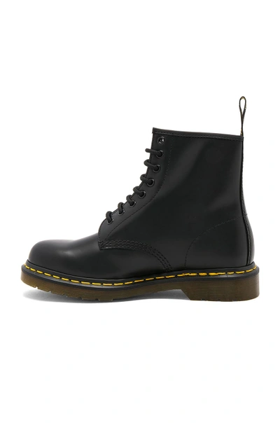 Dr. Martens 1460 Combat Boots In Black Leather In Black