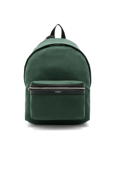 Shop Saint Laurent Backpack In Green