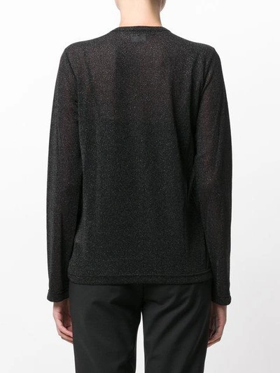 Shop Junya Watanabe Dusty Effect Sweatshirt - Black