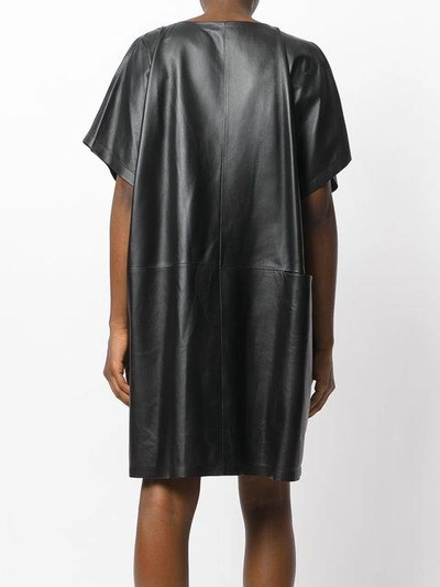 Shop Jil Sander Cowl Neck Dress - Black