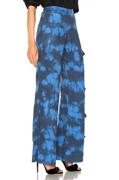 Shop Alexis Makensie Pant In Blue,ombre & Tie Dye