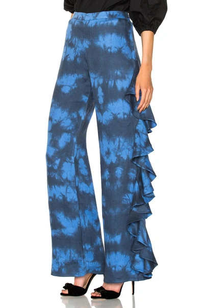 Shop Alexis Makensie Pant In Blue,ombre & Tie Dye