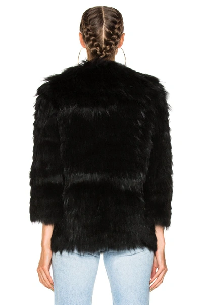 Shop Yves Salomon Marmot Jacket In Black