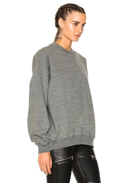 Shop Fear Of God Long Sleeve Crew Neck Sweater In Gray