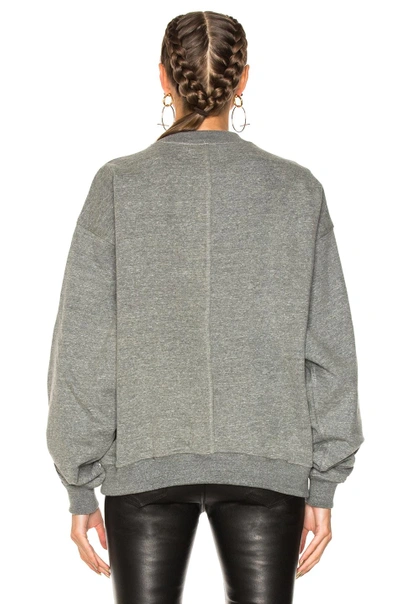 Shop Fear Of God Long Sleeve Crew Neck Sweater In Gray