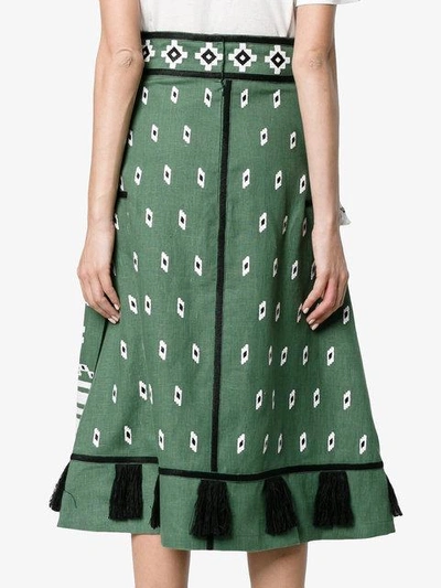 Shop Vita Kin Croatia Embroiderd A-line Skirt