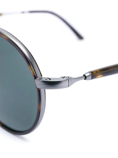 Shop Giorgio Armani Classic Round Sunglasses
