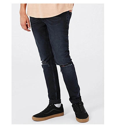 Topman Renee Slim-fit Skinny Jeans In Dark Blue