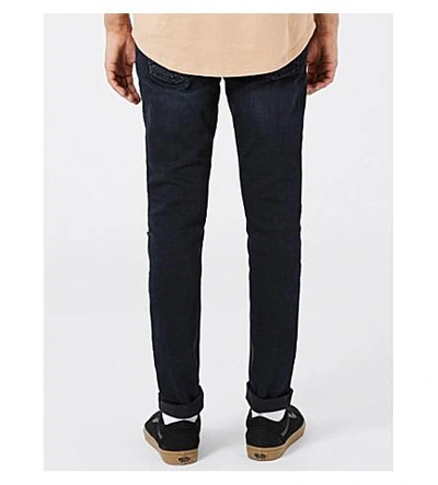 Shop Topman Renee Slim-fit Skinny Jeans In Dark Blue