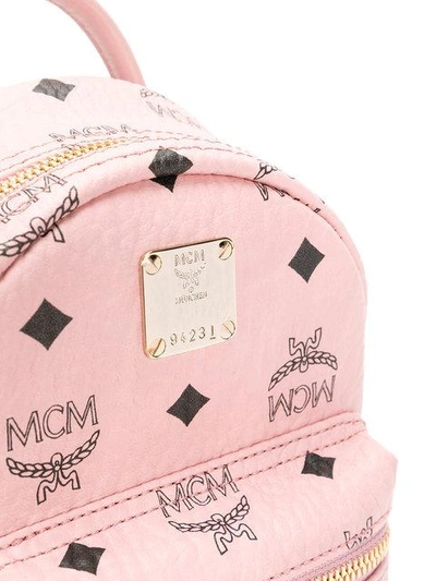 Shop Mcm Stark Mini Backpack In Pink