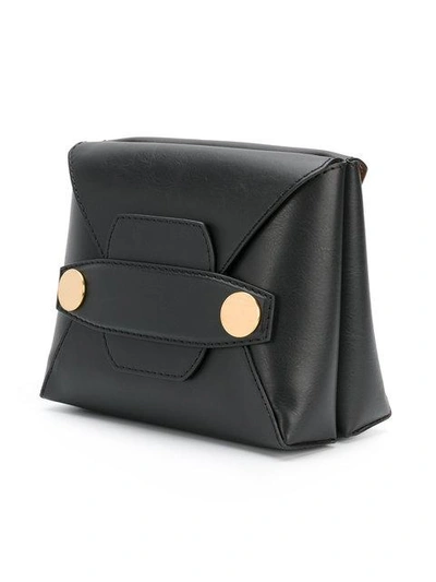 Shop Stella Mccartney Stella Popper Shoulder Bag In Black