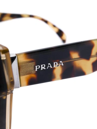 Shop Prada Cat-eye Sunglasses In Brown