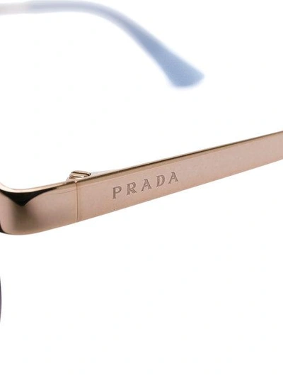 Shop Prada Mirrored Round Sunglasses