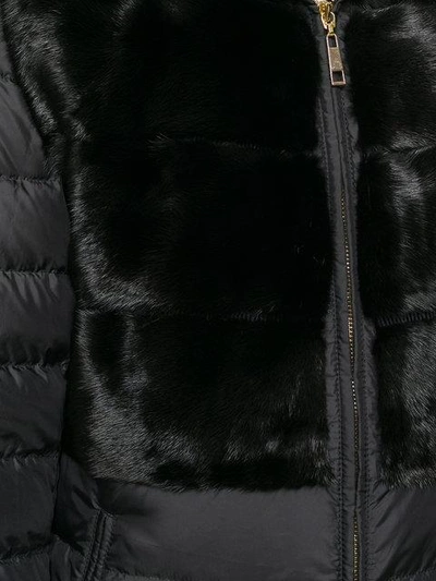 Shop Liska Fur Trim Coat - Unavailable In Schwarz