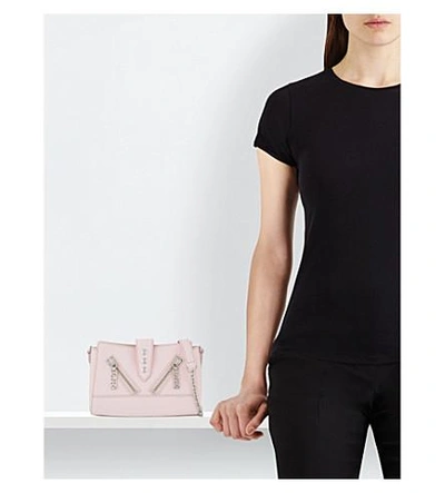 Shop Kenzo Kalifornia Leather Mini Cross-body Bag In Faded Pink