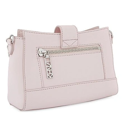Shop Kenzo Kalifornia Leather Mini Cross-body Bag In Faded Pink