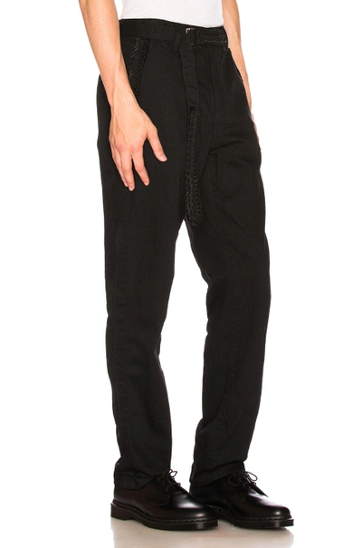 Shop Sacai Denim Pants In Black
