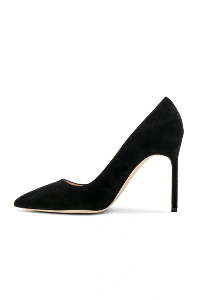 Gucci Bb 70mm Suede Pumps In Black
