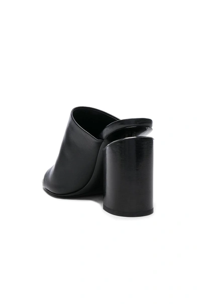 Shop Alexander Wang Avery Leather Mules In Black