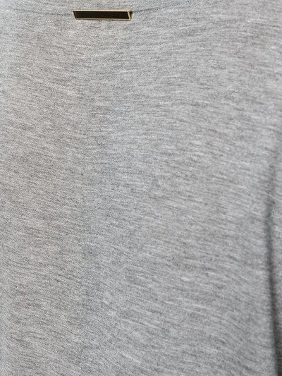 Shop Alexandre Vauthier Long Sleeve T-shirt - Grey